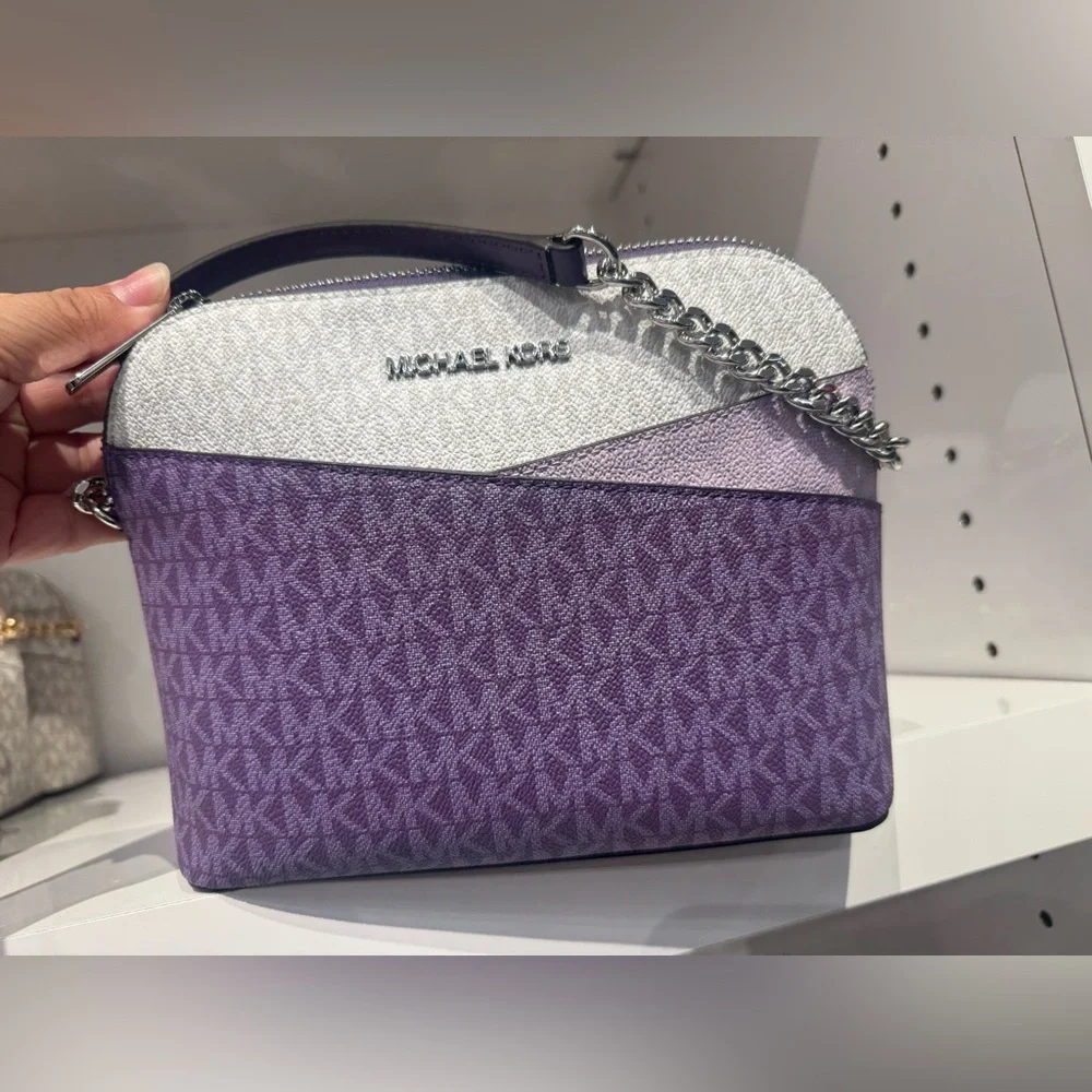 MICHAEL KORS Jet Set Travel Color-Block Signature Logo Crossbody bag - Picture 2 of 8